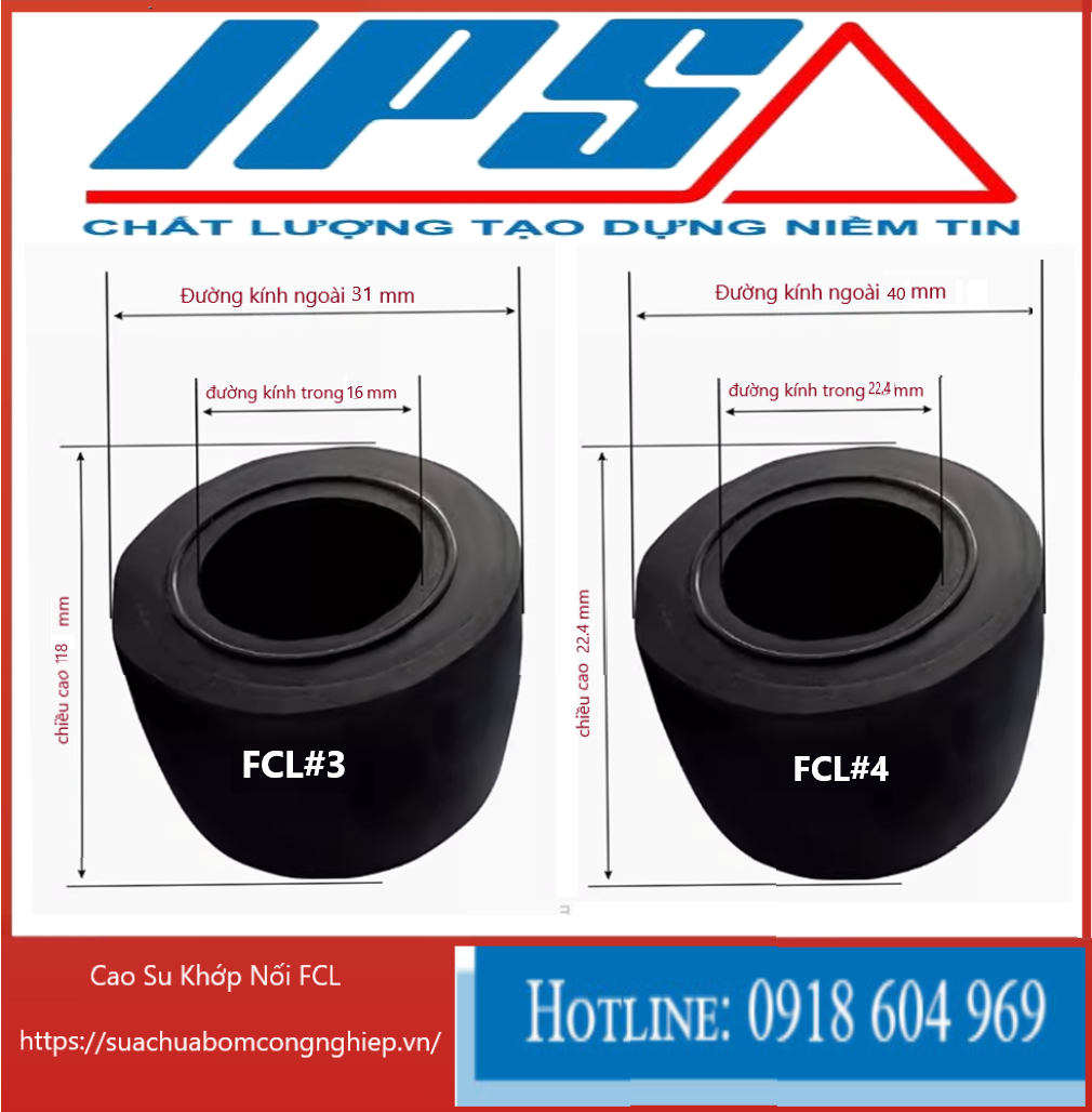 Cao Su Khớp Nối FCL-7(3,4)(25).